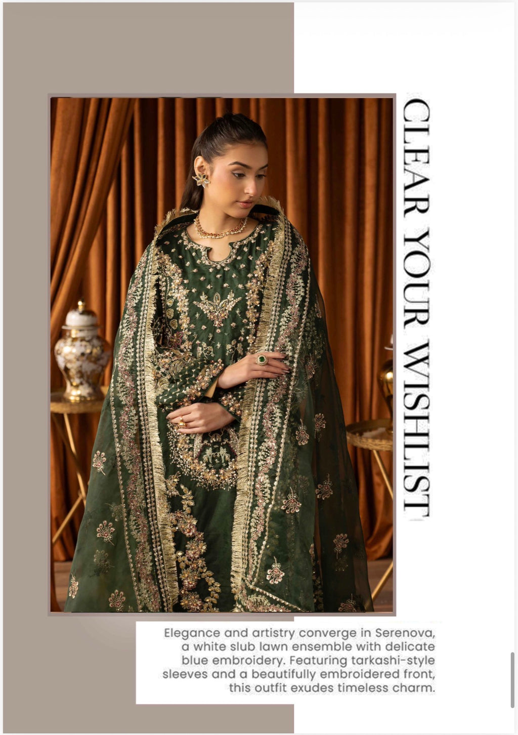 SANGEET Embroidered 3 piece Wedding Suit | Pakistani Mehndi, Mayon & Wedding Wear