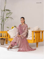 SONIYA Festive Embroidered 3 piece Chiffon Suit | Pakistani Designer Ready-to-Wear