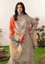 DIAMONDS Luxury Embroidered Chiffon Suit – 3 Piece Collection