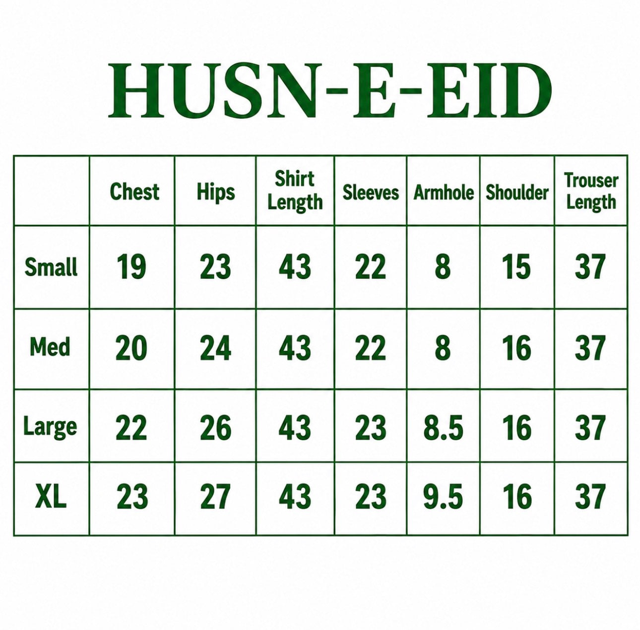 HUSN-E-EID Emerald green Embroidered -3 pieces Suit
