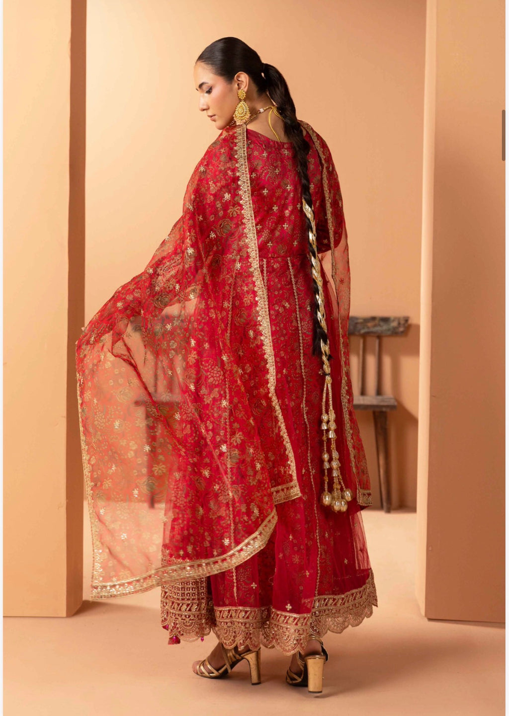 Luxury Embroidered Anarkali Pakistani Suit – Wedding & Bridal Party Wear