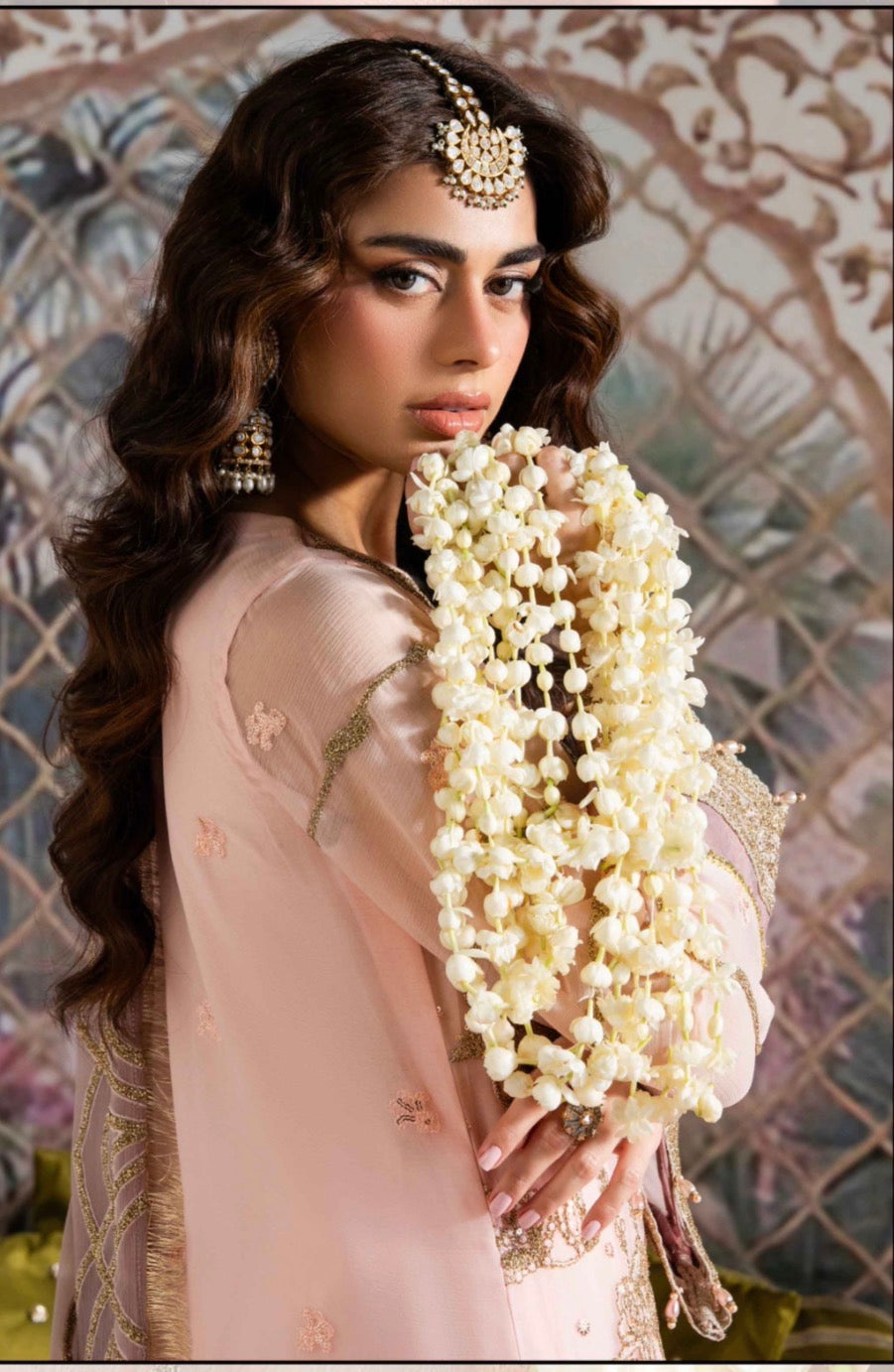 ALANI Soft Blush Pink Luxury Embroidered 3-Piece Suit | Pakistani Wedding & Party Wear