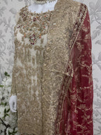 DULHAN….. Embroidered Pakistani Gharara Suit