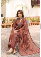 Black Floral Embroidered Pakistani 3 Piece Suit – Luxury silk Collection