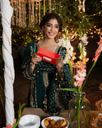 CHAAND RAAT Luxury Embroidered Raw Silk-3 piece suit
