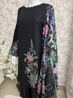 M Prints 2B inspired Embroidered 3-Piece Suit | Pakistani Designer Dress