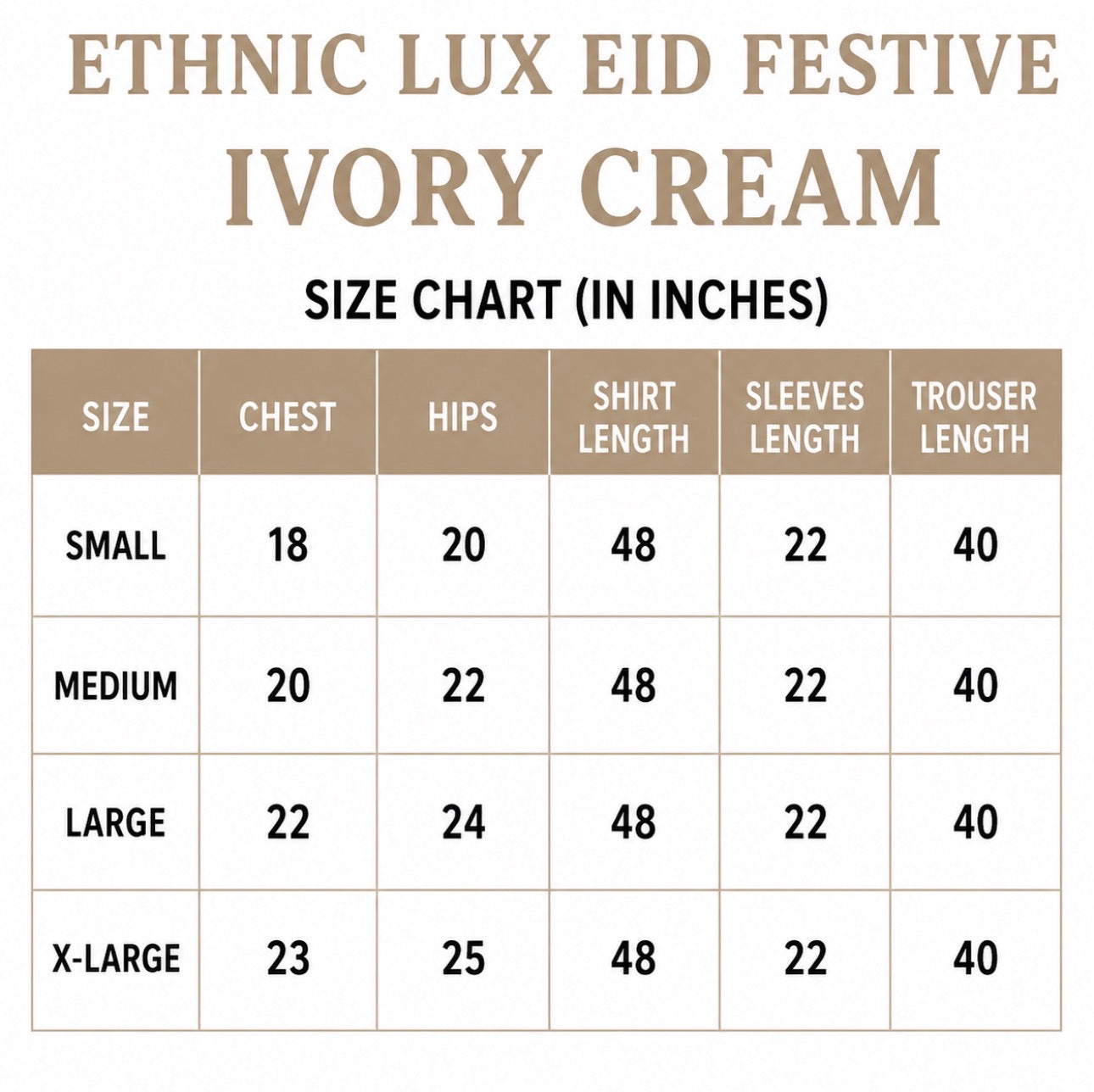 Ivory Cream Embroidered Pakistani 3 Piece Suit – Luxury Eid Festive Wear
