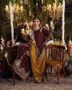CHAAND RAAT Luxury Embroidered Raw Silk Suit – 3 Piece Collection