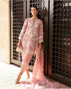 Rose Quartz Luxury Embroidered Suit – 3 Piece Collection