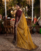 CHAAND RAAT Luxury Embroidered Raw Silk Suit – 3 Piece Collection