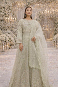 VANA Mint Green Embroidered Organza Maxi| Pakistani Designer Wedding Wear