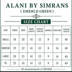 ALANI Emerald Green Luxury Embroidered-3 piece suit