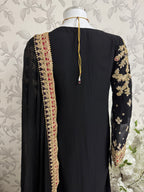 AYLAA Luxury Embroidered Chiffon Suit – 3 Piece Collection
