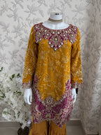IMROZIAA Embroidered Gharara Suit | Pakistani Designer Wedding Dress