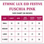 Fuchsia Pink Embroidered Pakistani 3 Piece Suit– Luxury Eid Festive Wear