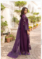Black Floral Embroidered Pakistani 3 Piece Suit – Luxury silk Collection