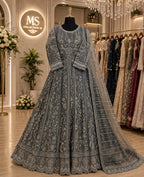 LUXURY WEDDING COLLECTION 2pcs Embroidered Organza Maxi