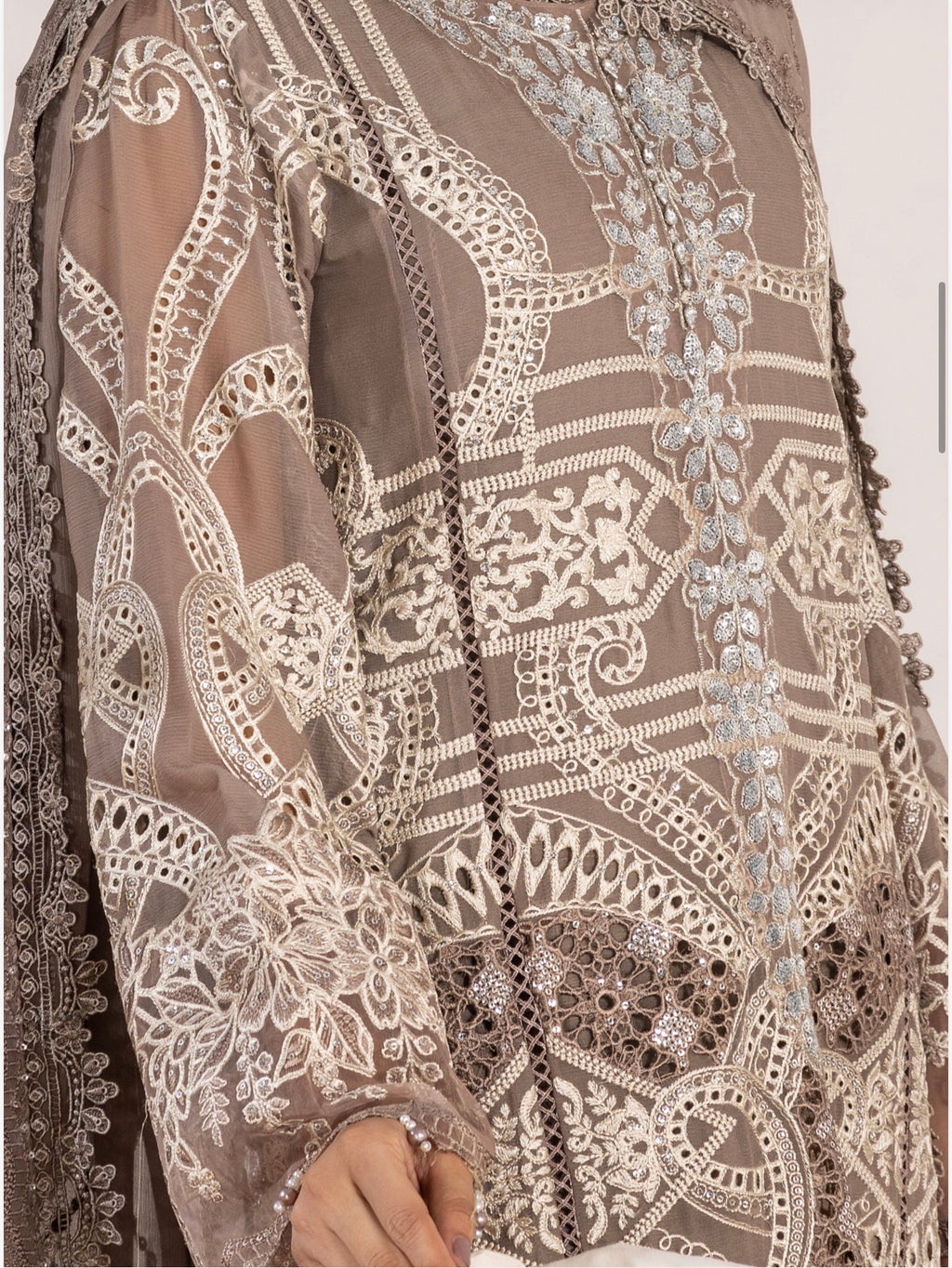 SONIYA Festive Embroidered 3 piece Chiffon Suit | Pakistani Designer Ready-to-Wear