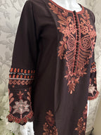M Prints 4A inspired Embroidered 3-Piece Suit | Pakistani Designer Dress