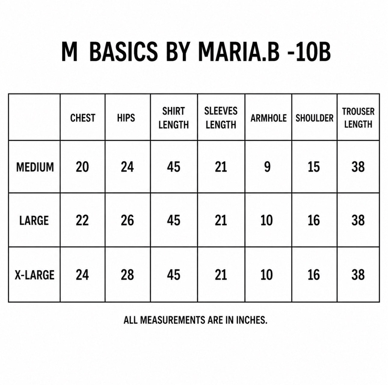 M BASICS by MARIA.B -10B