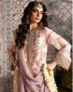 ALANI Soft Blush Pink Luxury Embroidered 3-Piece Suit | Pakistani Wedding & Party Wear