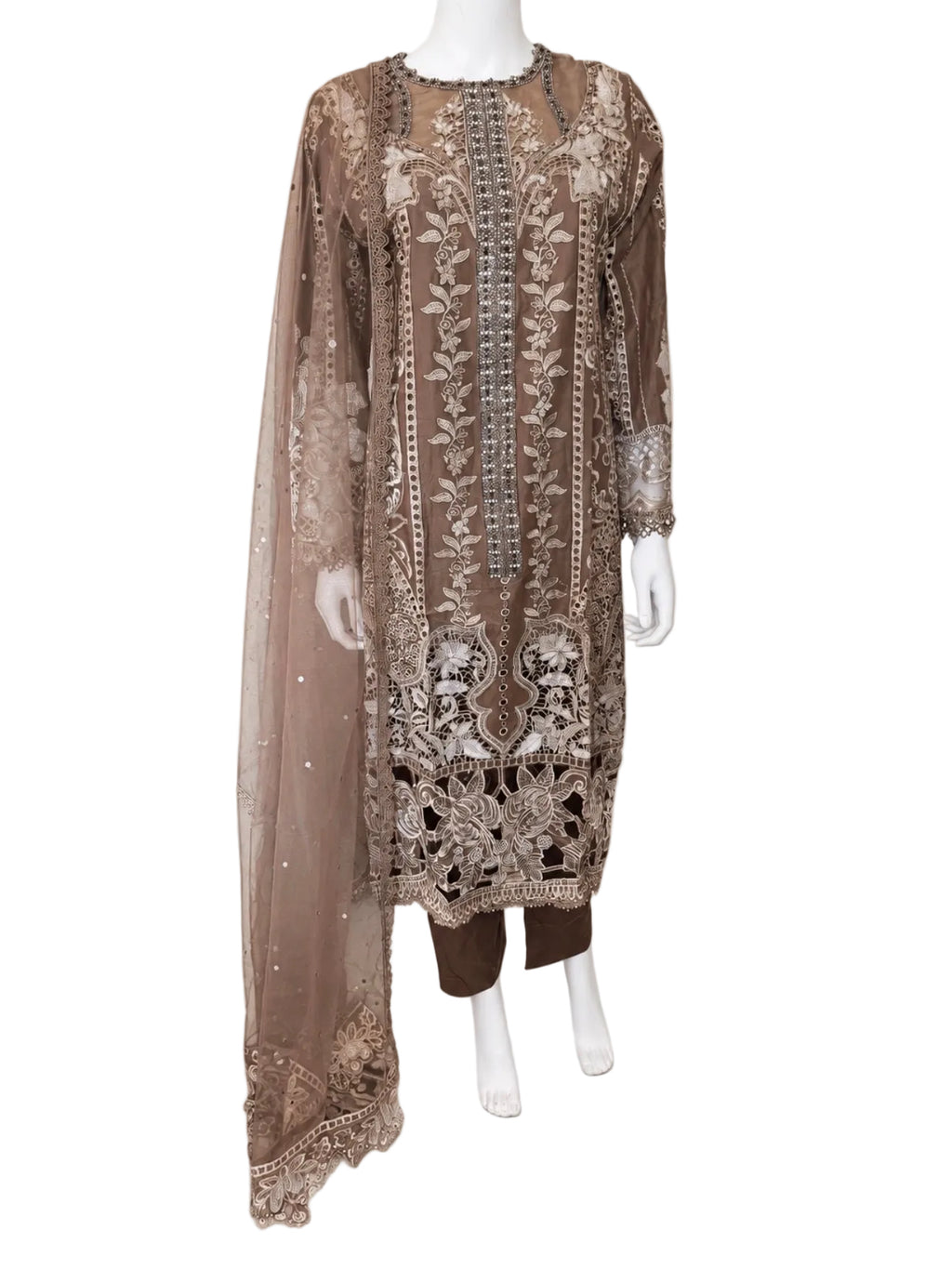 Luxury Embroidered Lawn Suit for Eid & Special Occasions
