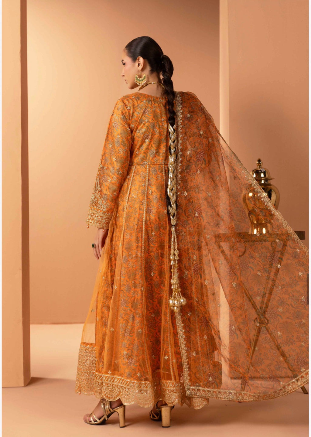 Luxury Embroidered Anarkali Pakistani Suit – Wedding & Bridal Party Wear