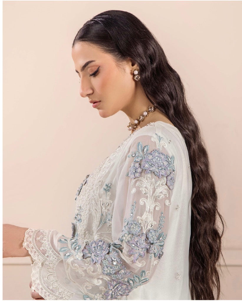 TT Luxury Embroidered Chiffon Suit – 3 Piece Collection