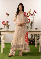 DIAMONDS Luxury Embroidered Chiffon Suit – 3 Piece Collection