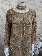 PEARLS Luxury Hand-Embellished Pakistani 3 piece Suit