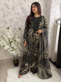 M Prints inspired Embroidered 3-Piece Suit | Pakistani Designer Dress