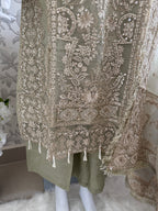 AFROZ Embroidered Organza Suit | Pakistani Wedding & Formal Dress