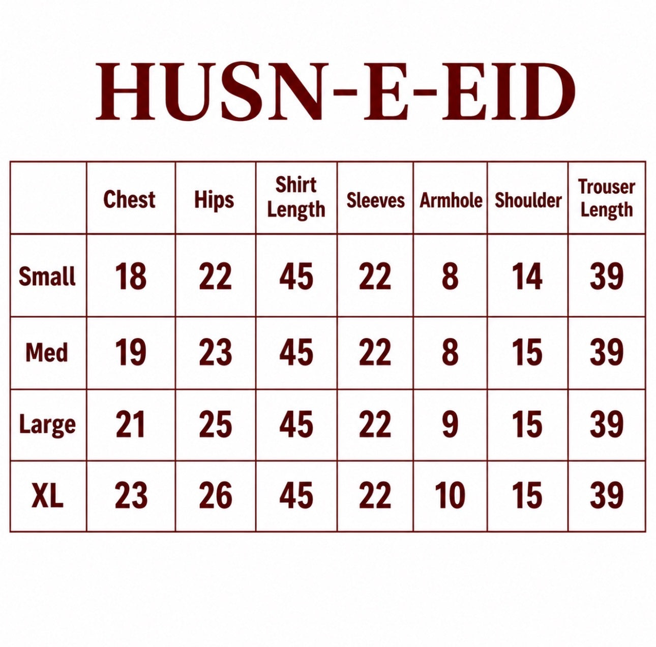 HUSN-E-EID Maroon Embroidered Pakistani 3 piece suit