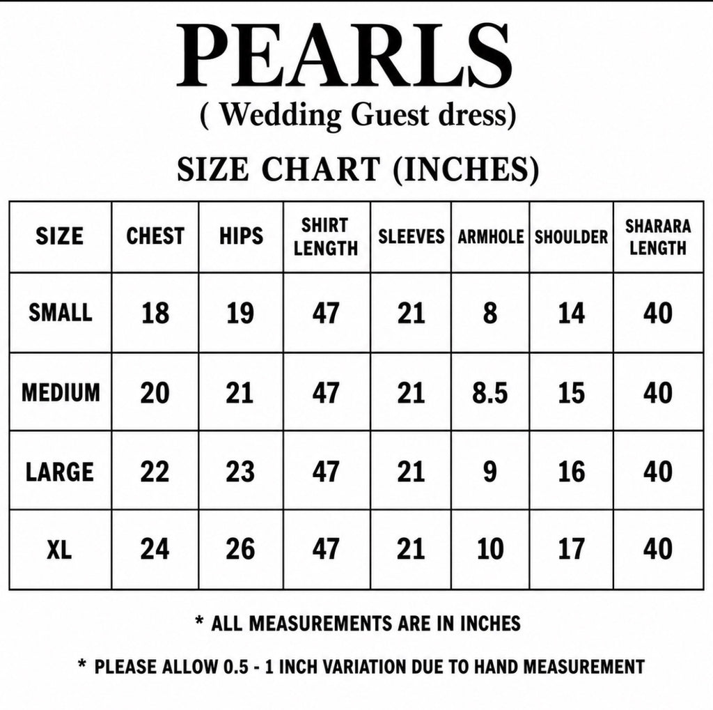 PEARLS -Pearl Champagne Hand-Embellished Luxury 3 pcs Suit