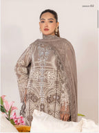 SONIYA Festive Embroidered 3 piece Chiffon Suit | Pakistani Designer Ready-to-Wear
