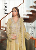 SITARA Luxury Embroidered 3 piece Chiffon Suit | Pakistani Designer Wedding Dress