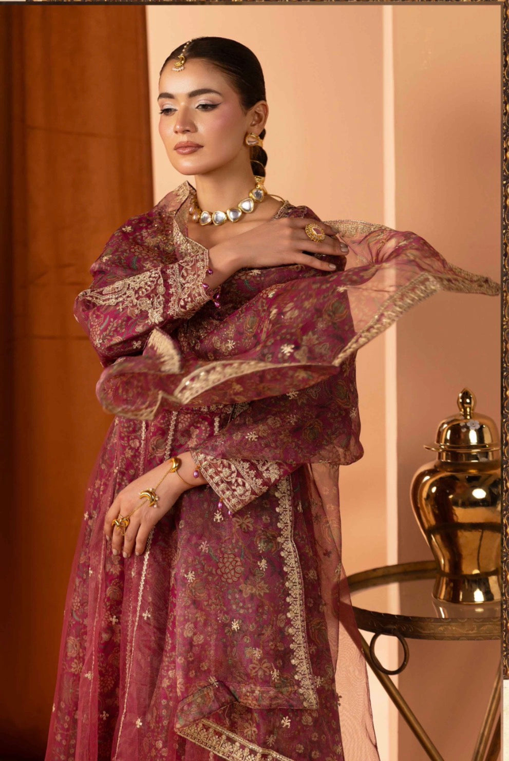Luxury Embroidered Anarkali Pakistani Suit – Wedding & Bridal Party Wear