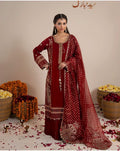 CHAAND RAAT Luxury Embroidered Raw Silk-3 piece suit