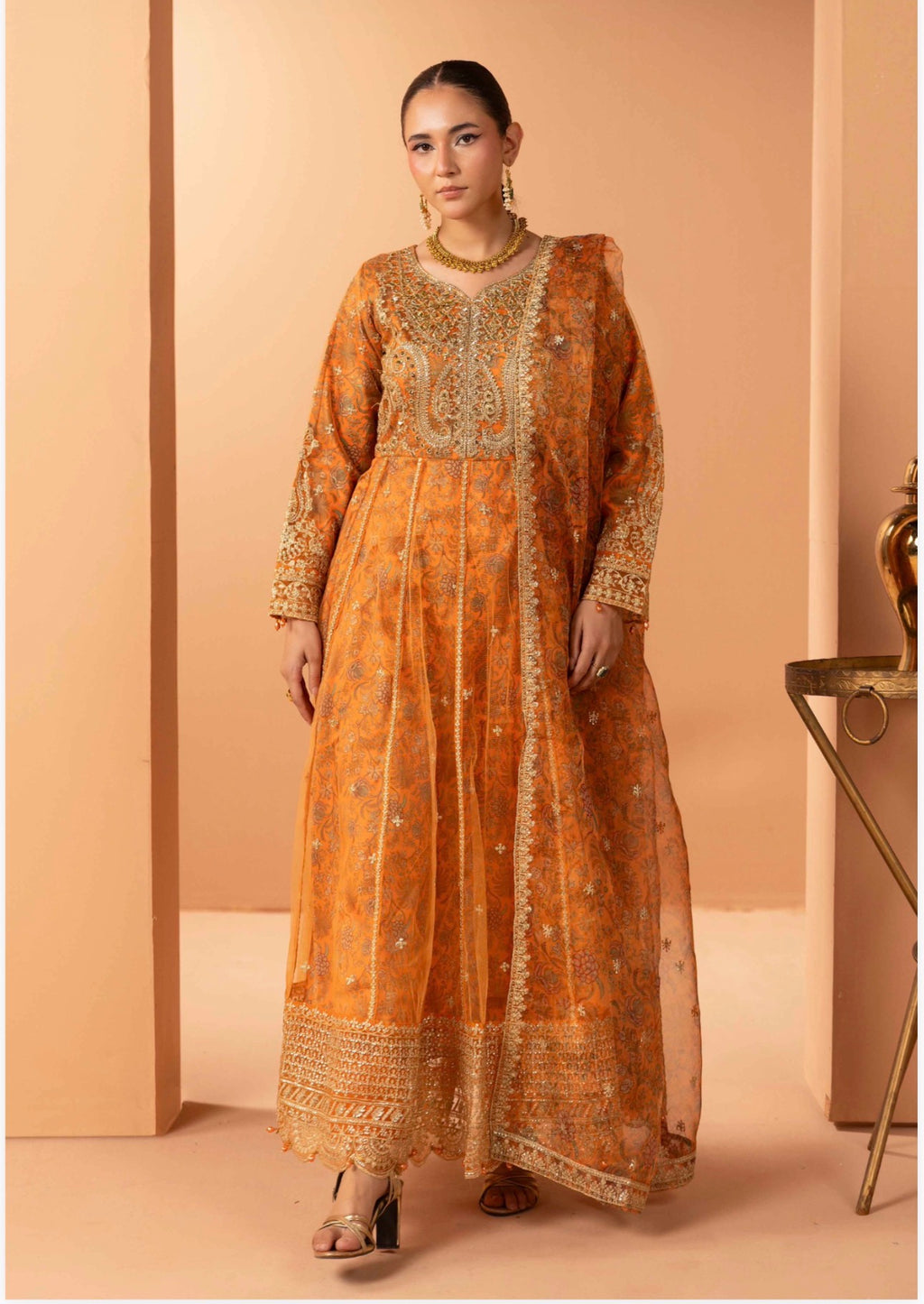 Luxury Embroidered Anarkali Pakistani Suit – Wedding & Bridal Party Wear