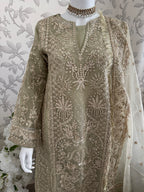 AFROZ Embroidered Organza Suit | Pakistani Wedding & Formal Dress