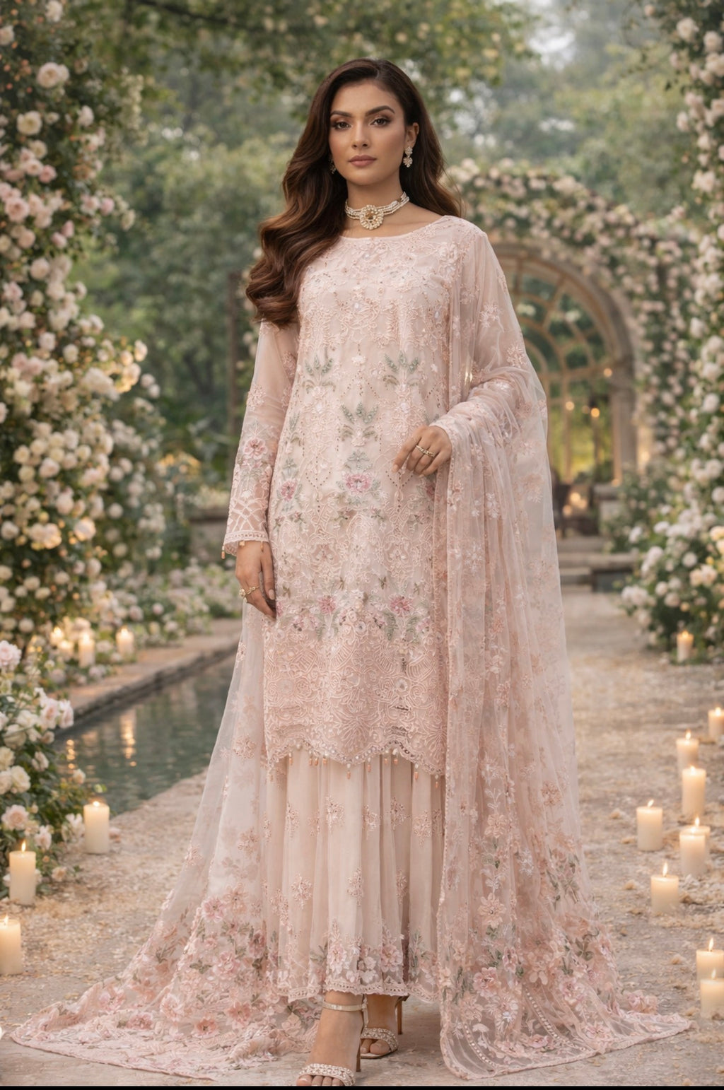FLOSSIE 2 Luxury Embroidered Chiffon Suit | Pakistani Formal Wear