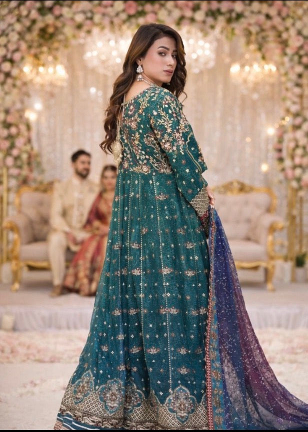 ANUM…..Luxury Embroidered chiffon Maxi
