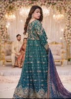 ANUM…..Luxury Embroidered chiffon Maxi