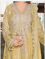 SITARA Luxury Embroidered 3 piece Chiffon Suit | Pakistani Designer Wedding Dress