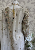 PEARLS -Pearl Champagne Hand-Embellished Luxury 3 pcs Suit