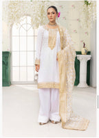 HAYA….Luxury 3 pcs embroidered chiffon suit