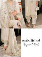 SITARA Luxury Embroidered 3 piece Chiffon Suit | Pakistani Designer Wedding Dress