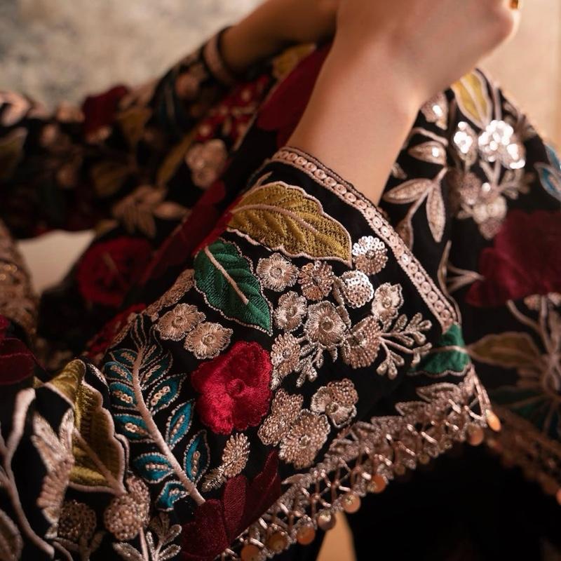 MAHNAAZ…Luxury Embroidered chiffon suit