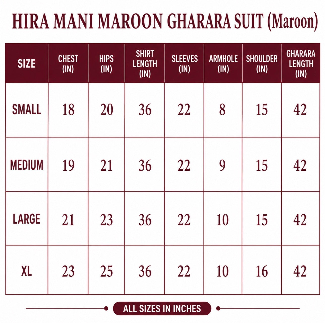 Maroon Embroidered Gharara Suit with organza Dupatta – Luxury Pakistani 3 Piece Set
