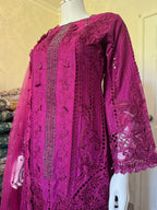 Luxury Embroidered 3 piece Lawn Suit for Eid & Special Occasions